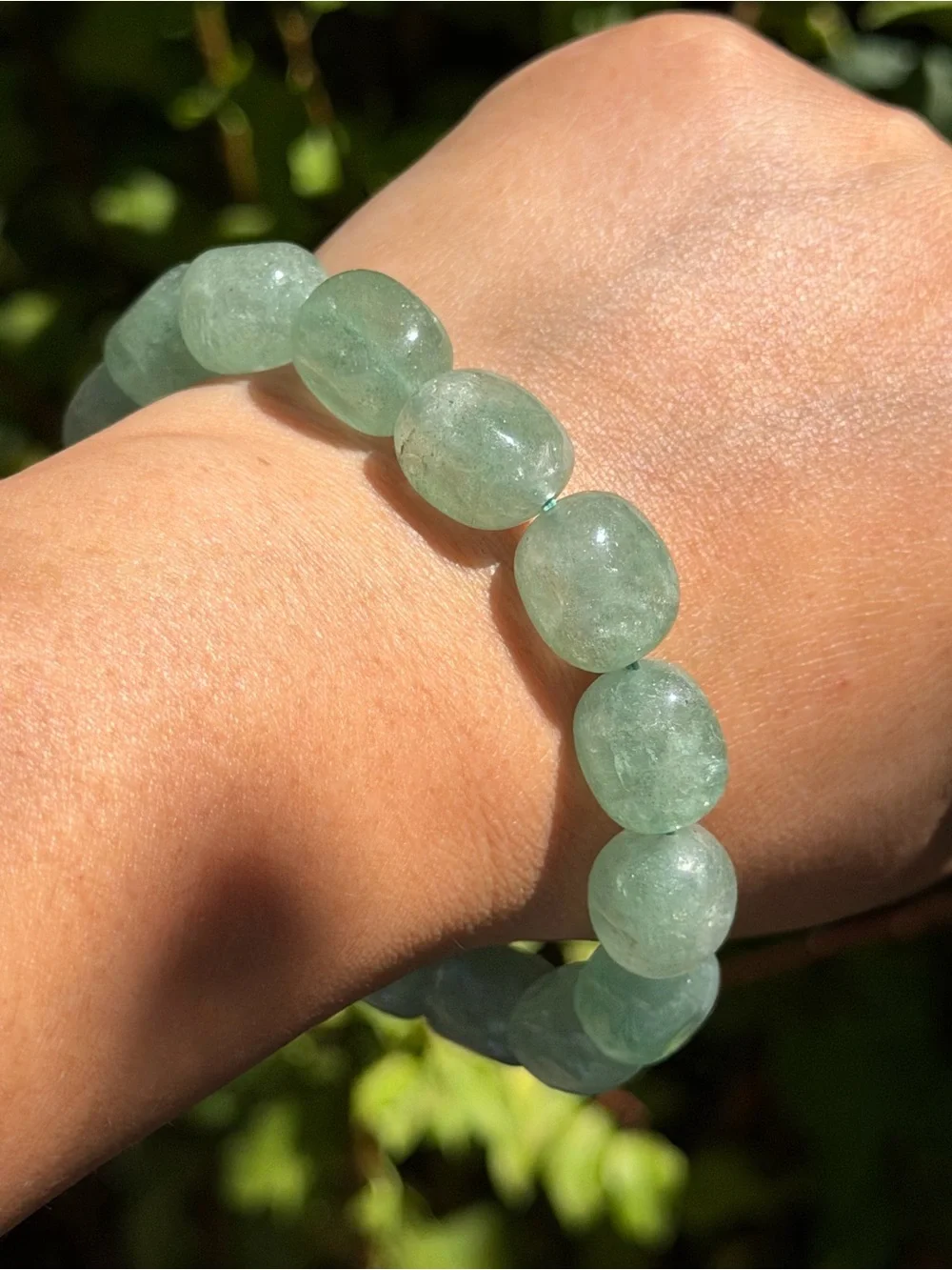12mm green aventurine crystal gemstone bracelet 2231